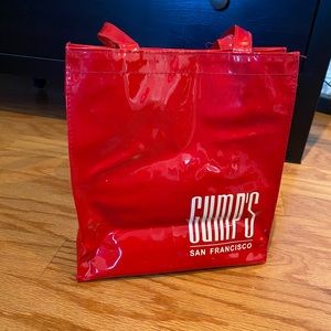 Gump’s San Francisco Tote red